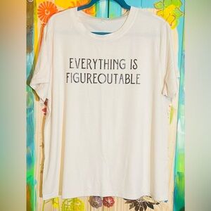Women's White Graphic Tee